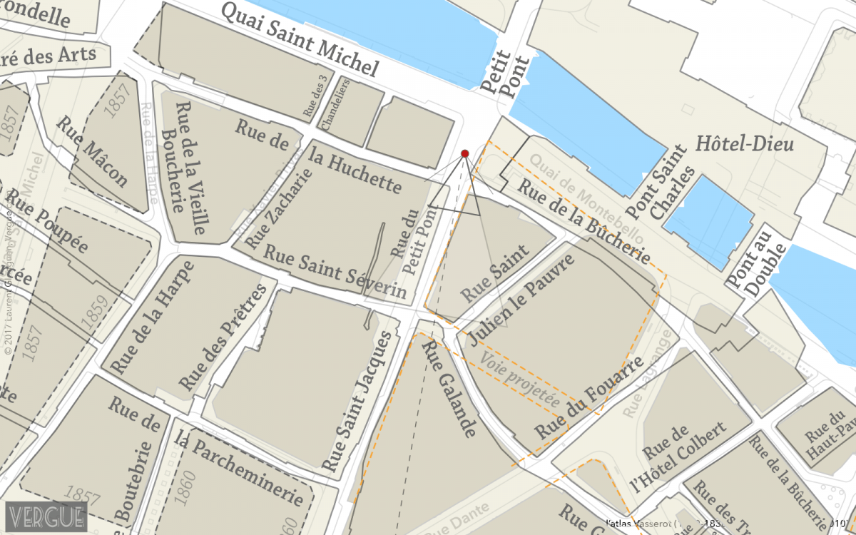 Plan rue du Petit Pont