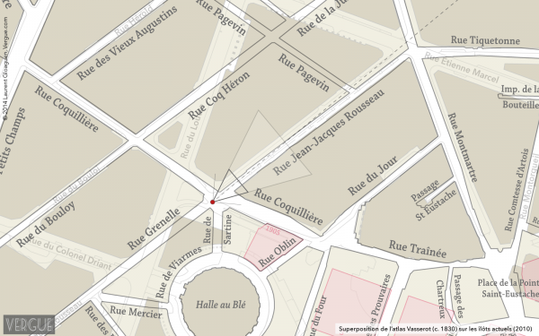 Plan rue Jean-Jacques Rousseau