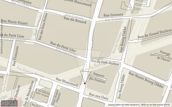 Plan rue Saint Denis