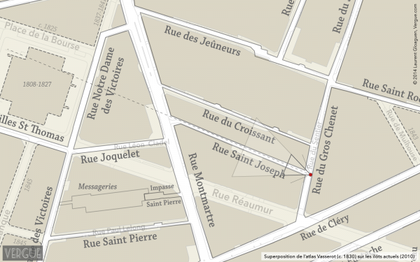 Plan rue Saint Joseph