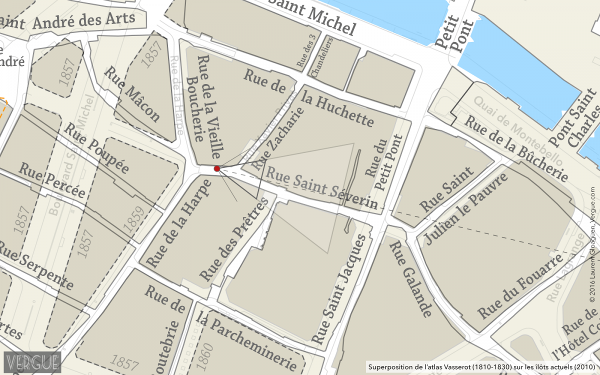 Plan rue Saint Séverin