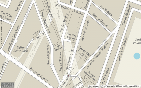 Plan rue Sainte Anne