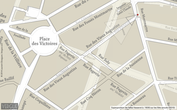 Plan rue des Vieux Augustins